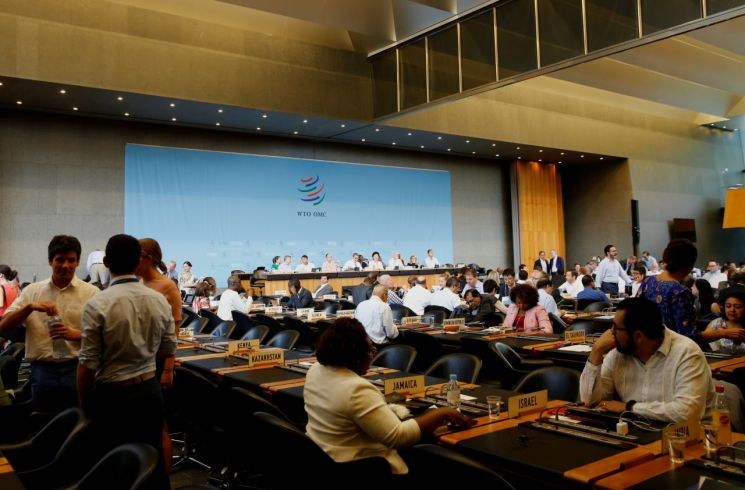 日언론 "WTO서 다른 회원국 발언 無…'양국이 해결책 찾으라' 분위기"