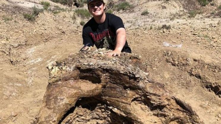 캘리포니아 주립대 학생이 공룡 화석 일부를 발견했다./사진=캘리포니아 주립대