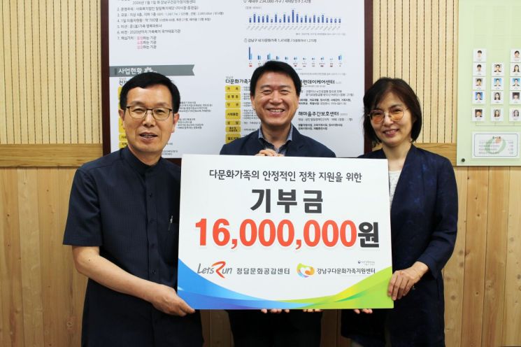 한국마사회 ·국민체육진흥공단 강남구 다문화가족 정착금 기부 