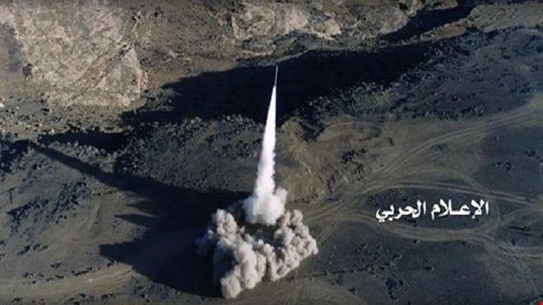 예멘 반군의 미사일 발사. 사진=알마시라 방송 [이미지출처=연합뉴스]