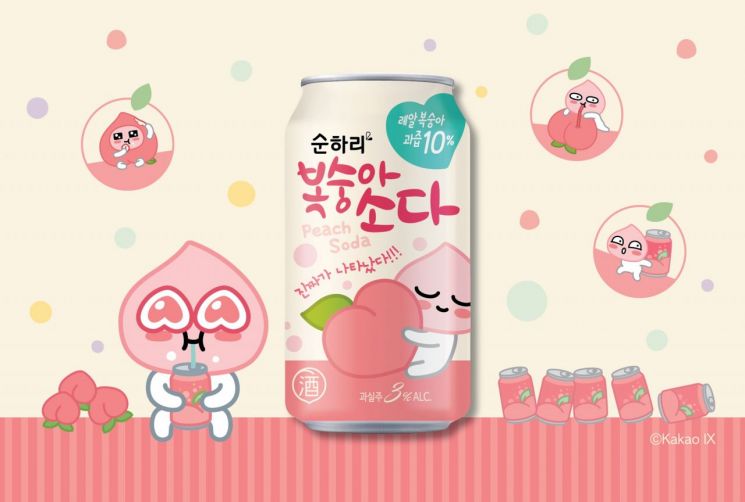 롯데주류, 과일탄산주 ‘순하리 복숭아 소다’ 출시