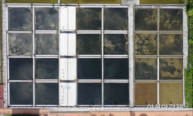 [포토]염전에 비친 가을 하늘 