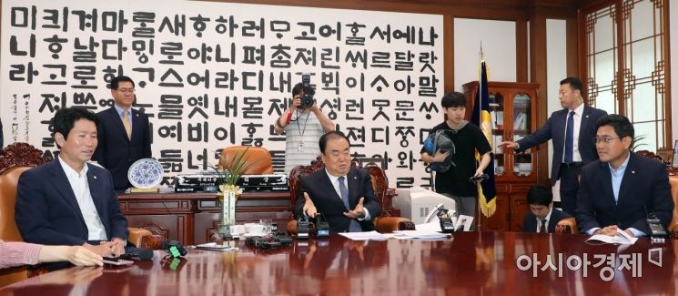 [포토]나경원 자유한국당 원내대표 빠진 회동