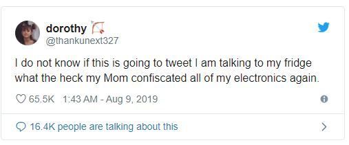 “냉장고로 얘기하고 있다” 스마트폰 압수당해 냉장고로 트윗 올린 美 10대