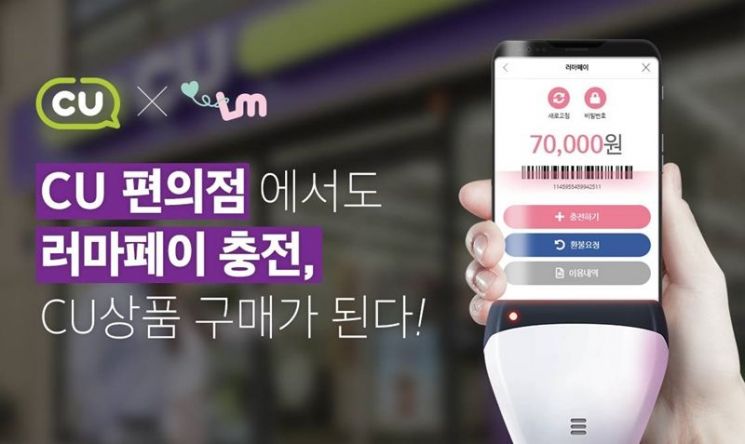 CU "'러마페이' 충전하면 모바일 상품권 드려요"