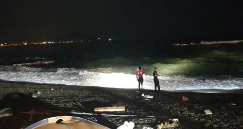 15일 오전 울산시 주전몽돌해변서 실종된 20대 남성이 15시간여만에 숨진 채 발견됐다./사진=울산해경 제공