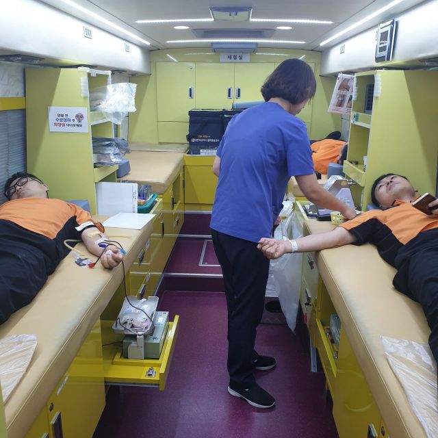광주 동부소방서, 헌혈 통해 생명나눔 실천