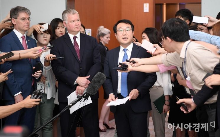 [포토] 한미 북핵수석대표협의 결과 브리핑