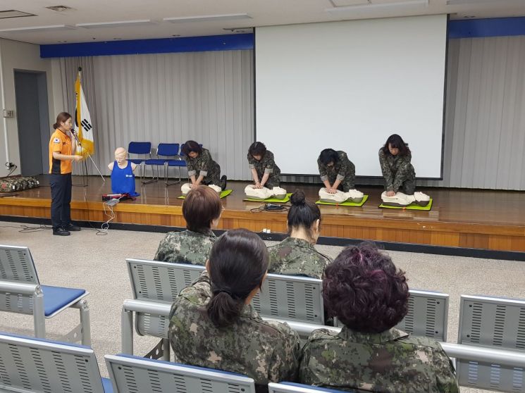 광주 동부소방서, 여성예비군 응급처치 교육