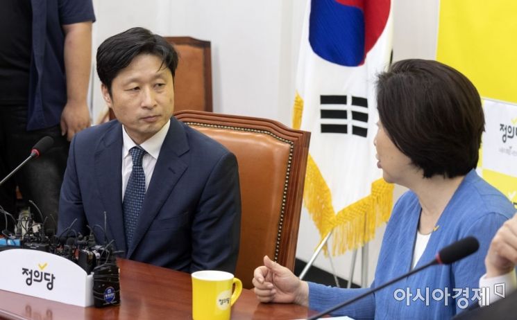 [포토] 심상정 대표 찾은 김후곤 청문회 준비단장