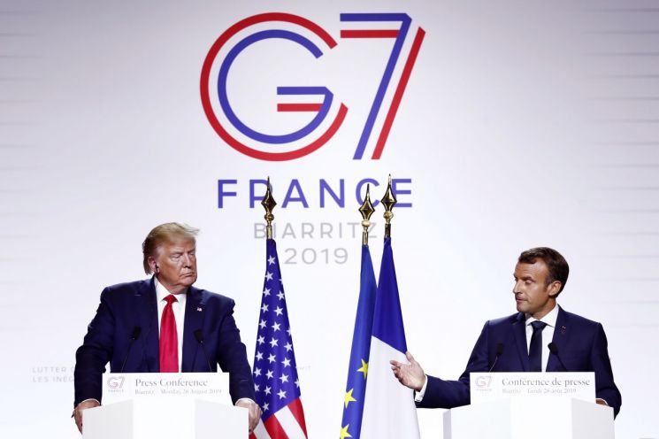 트럼프 "내년 G7정상회의는 우리 골프장에서" 논란