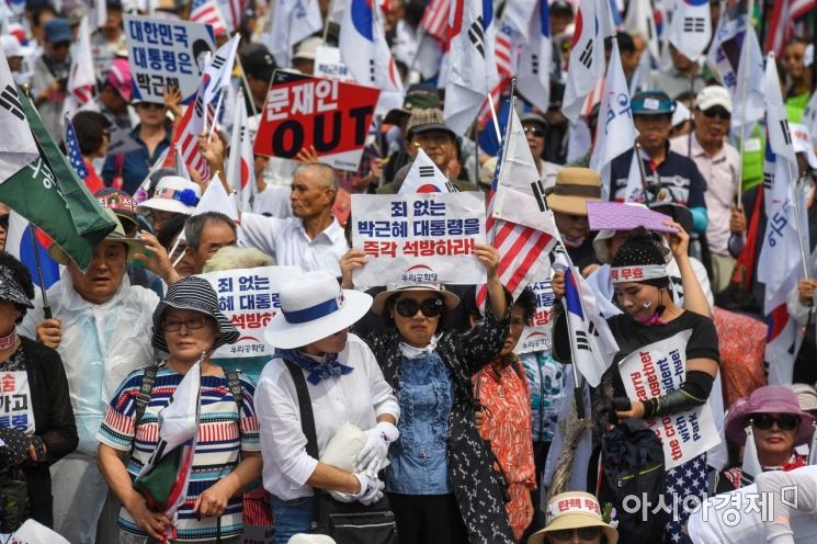 [포토]대법원 앞에 모인 보수단체