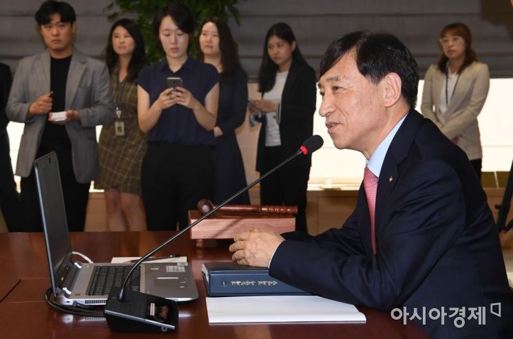 [포토]발언하는 이주열 한국은행 총재