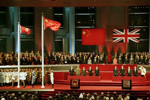 1997년 6월30일 열렸던 홍콩 반환식 당시 모습(사진=연합뉴스)