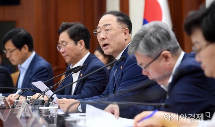 [포토] 발언하는 홍남기 부총리