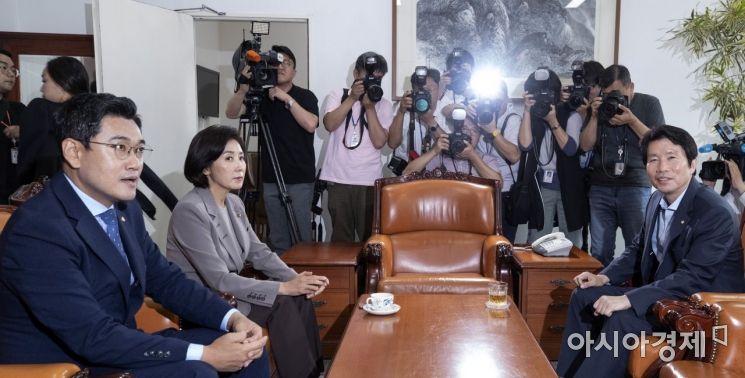 [포토] 조국 청문회 관련 원내대표 긴급 회동