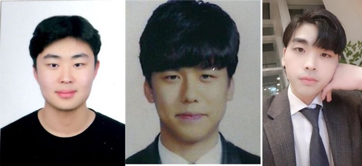 왼쪽부터 김민석, 김효중, 김희규 학생. 사진=조선대학교 제공