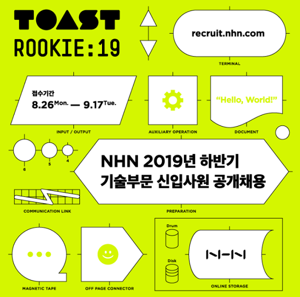 NHN, 기술부문 신입사원 공개채용…"토스트 루키 선발"
