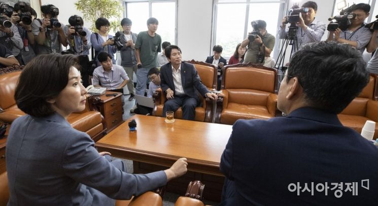 [포토] 여야 3당 원내대표 긴급회동