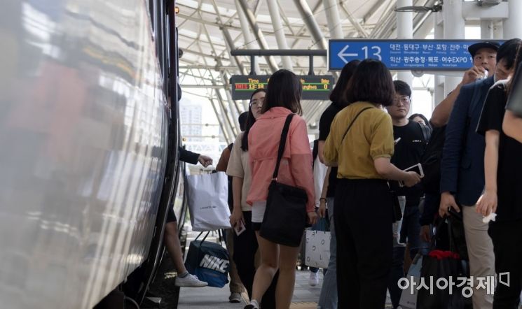 [포토] '연휴끝' 서울역 도착한 귀경객들
