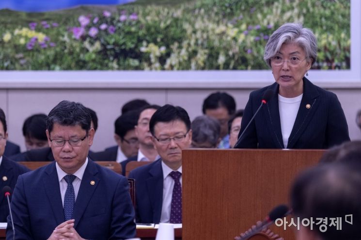 [포토] 외교 현안보고하는 강경화 장관