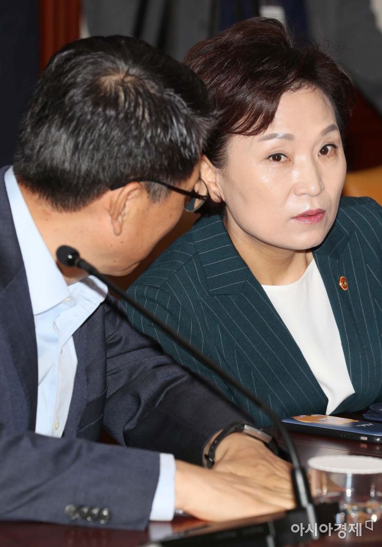 [포토]눈 커진 김현미 장관 