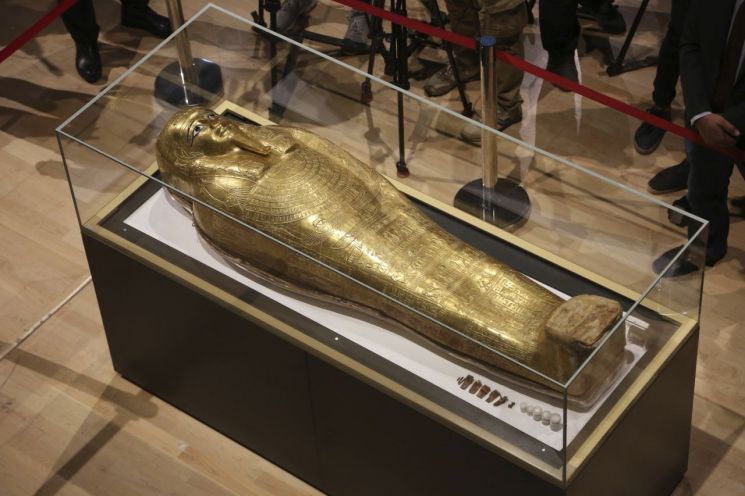 [포토] 2천년전 고대 이집트 황금관