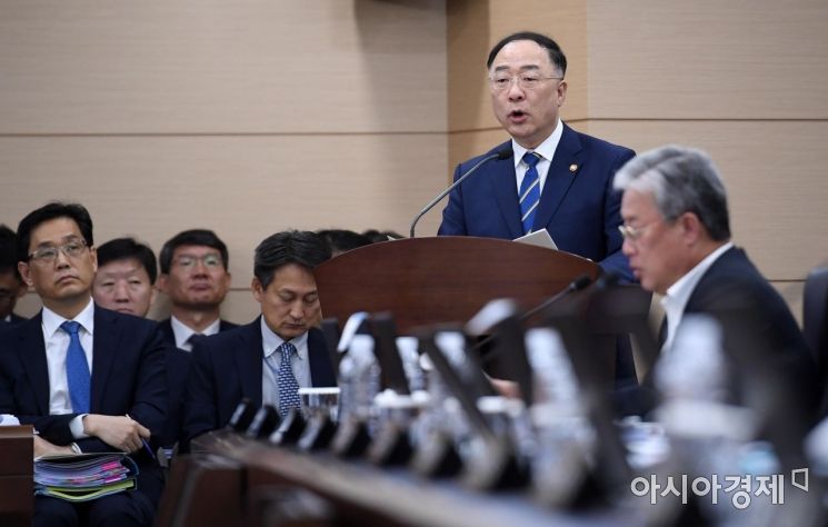 [포토] 홍남기 부총리, 국정감사 업무보고