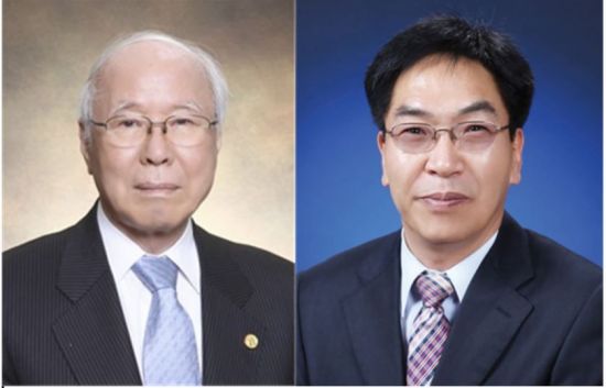 (왼쪽부터) 이상섭 서울대학교 약학대학 명예교수, 최한곤 한양대학교 약학대학 교수