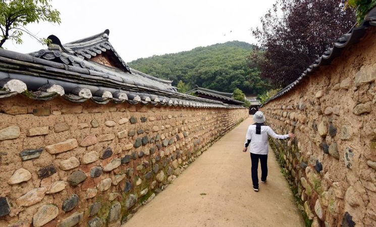 남평문씨본리세거지인 인흥마을 돌담길