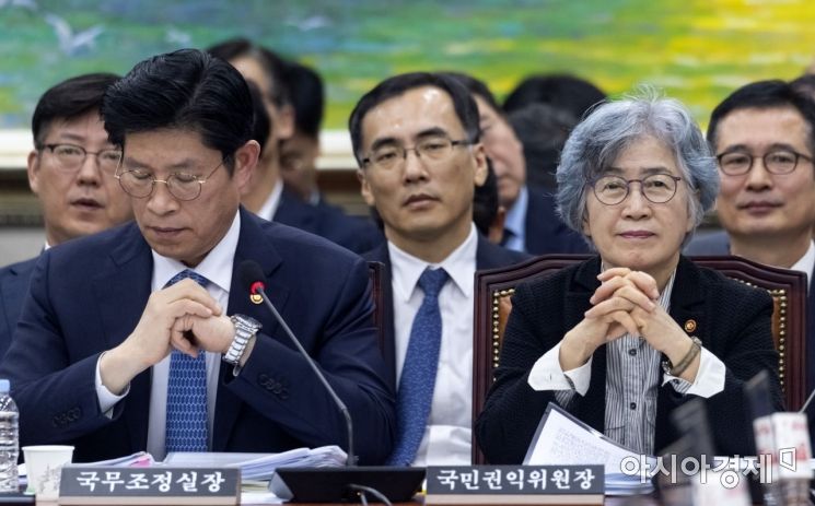 [포토] 신중한 표정의 박은정 국민권익위원장