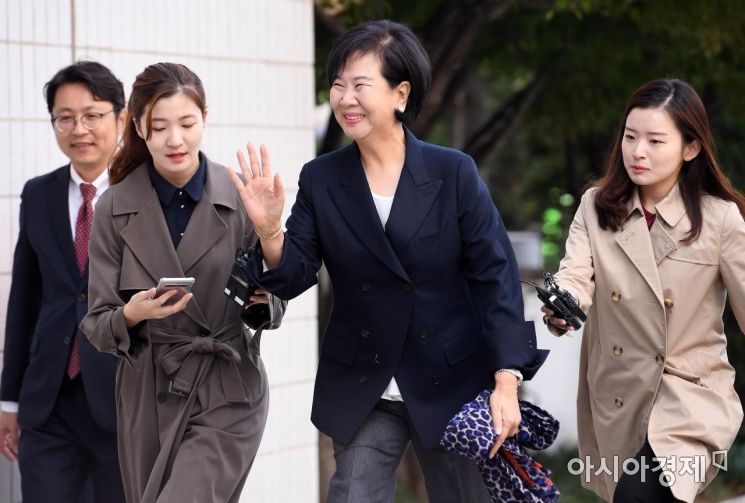 [포토] 손혜원, 부동산 투기 의혹 두 번쨰 재판 출석
