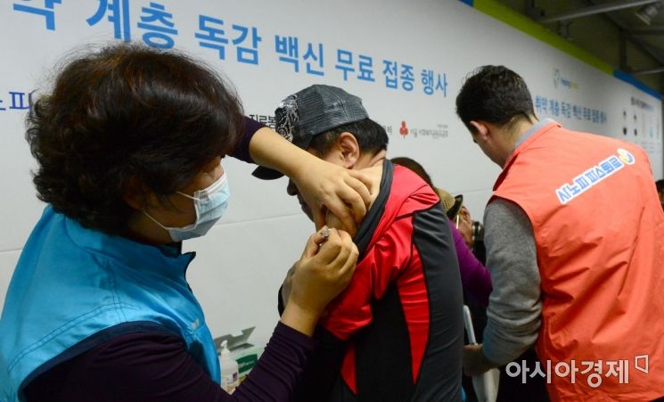 [포토]취약 계층 독감 백신 무료 접종