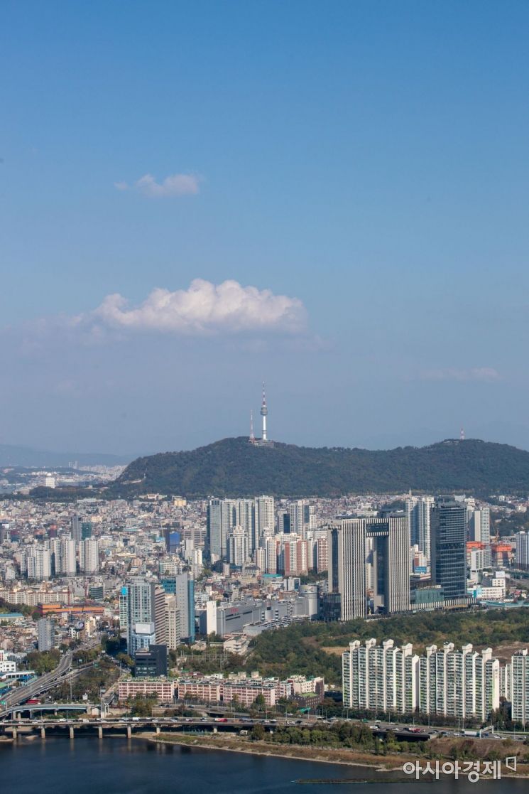 [포토]맑은 서울 도심 하늘