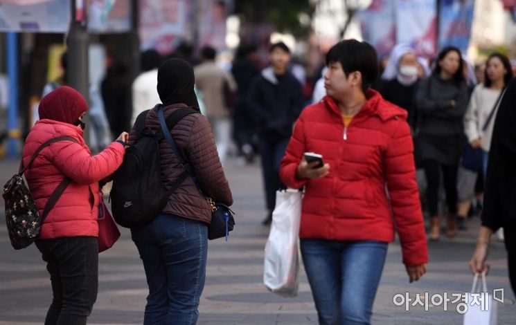 [포토] 쌀쌀한 명동