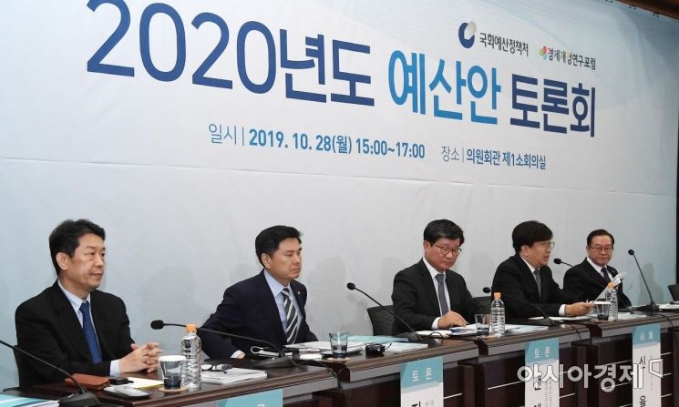 [포토] 예결위 3당 간사 참석한 2020년도 예산안 토론회