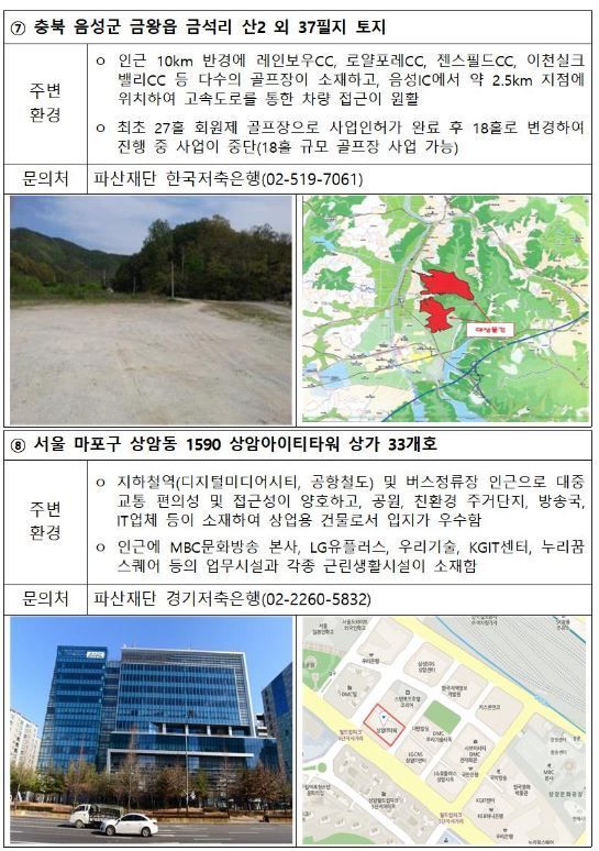 예보, 다음달 PF부동산 일괄 공매…"1억대에서 250억대까지 다양"