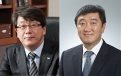 강승수 부회장(왼쪽), 이영식 사장.