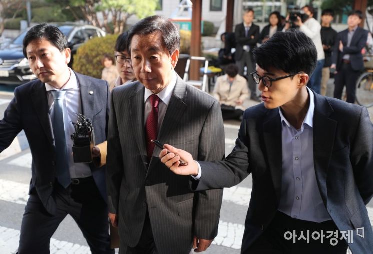 [포토]굳은 표정의 김성태 자유한국당 의원 