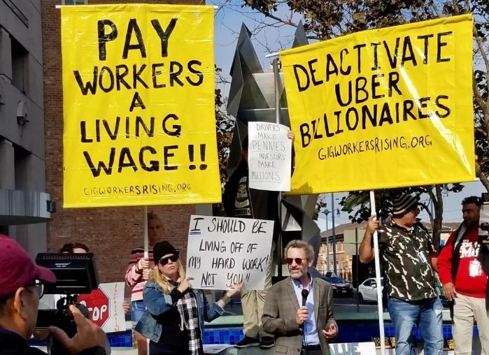 "부의 불균형 심화" 우버 운전자들 캘리포니아 전역서 항의시위