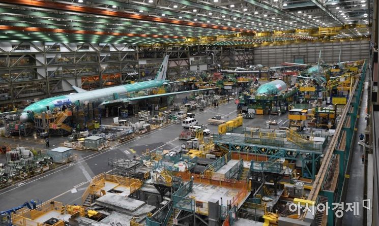 [포토] 보잉 에버렛 공장에서 생산되는 777기종 