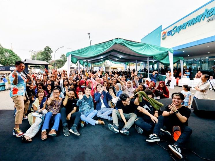 GS수퍼, 코리아 푸드 페스티벌…한국 라면에 현지인 '열광'