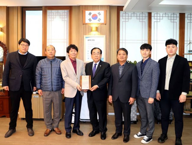 영광군, 전지훈련 유치 ‘최우수 기관표창’ 수상