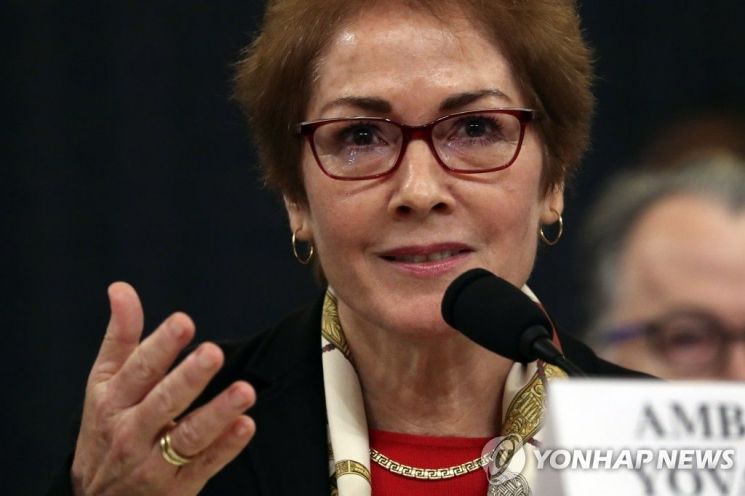 마리 요바노비치 전 우크라이나 주재 미국 대사. 사진 출처=연합뉴스