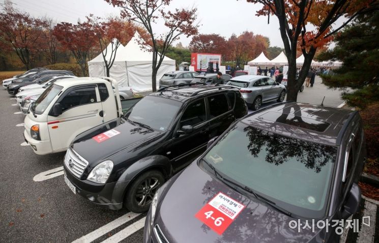 [포토]출발 앞둔 '아시아경제 연비왕대회' 참가 차량