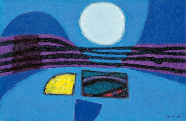 김환기 '야상곡', oil on canvas, 65.1×100㎝(40), 1961-1964년, signed on the lower right  [사진= 케이옥션 제공]
