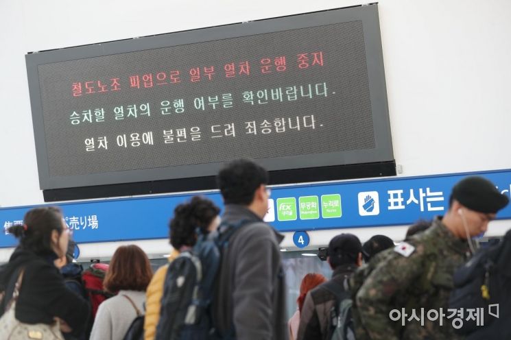 [포토]'열차 이용에 불편을 드려 죄송합니다' 