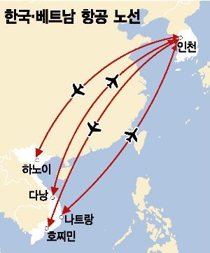 국적사·외항사 모두 공급↑…한-베트남 하늘길도 레드오션化