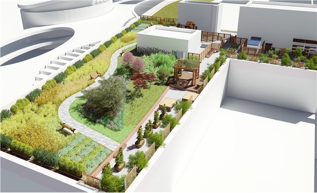 가락시장 옥상에 360평대 텃밭 조성…"생태·경관·휴식 개념 도입"