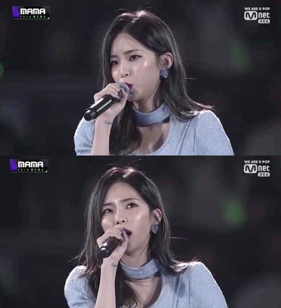 가수 헤이즈./사진=Mnet '2019 MAMA' 방송 캡처